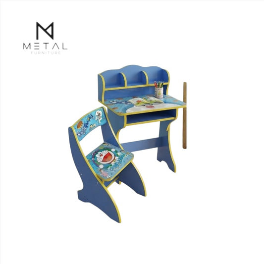 Doraemon Kids Study Table & Chair Set | Cute Cartoon Study Desk for Children | Kids Learning, Writing, Drawing, Reading & Activity Table for Bedroom, Playroom & Nursery