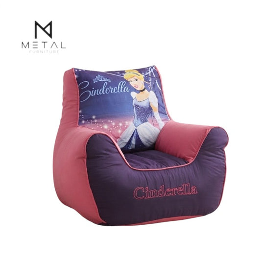Cinderella Princess Bean Bag for Girls | Magical Kids Seating Chair for Bedroom, Playroom & Relaxation