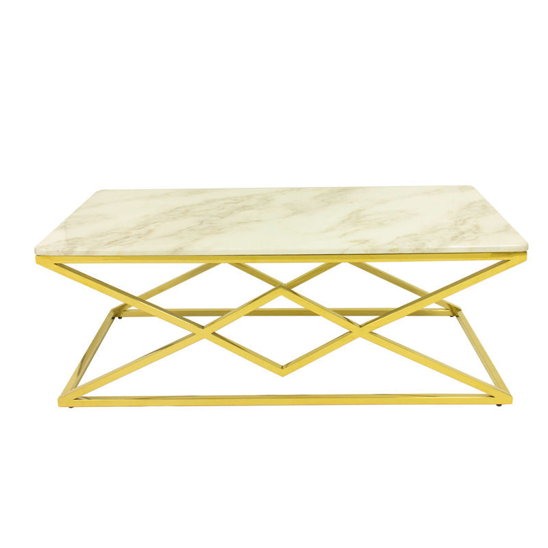 Designer Wooden Marble Center Table