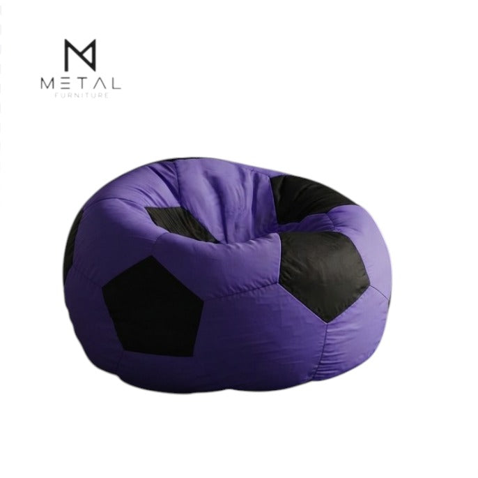 Purple Soccer Bean Bag Chair | Modern Football-Inspired Seating for Gaming, Bedroom & Lounge