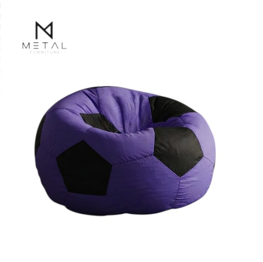 Purple Soccer Bean Bag Chair | Modern Football-Inspired Seating for Gaming, Bedroom & Lounge
