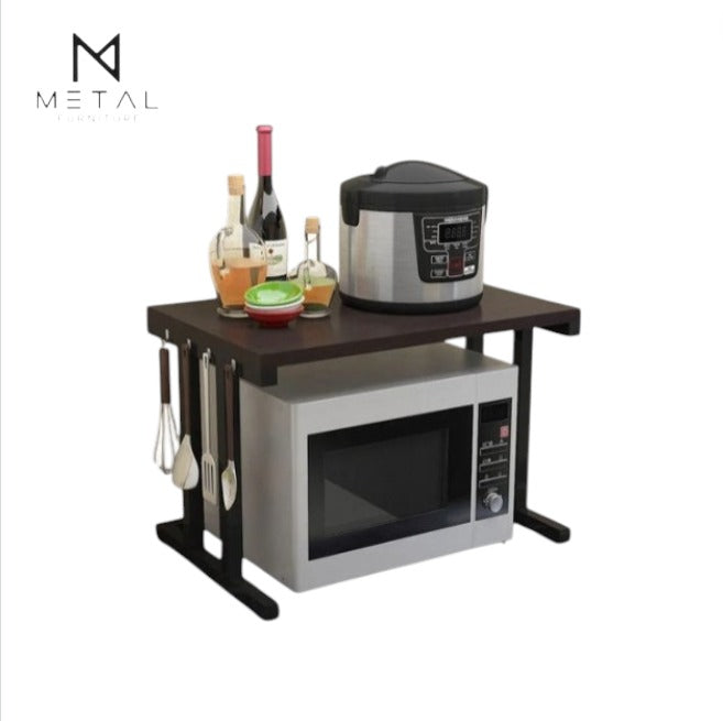 Modern design Metal Furniture single oven rack with an elegant look, showcasing a sleek, sturdy metal construction for kitchen storage.