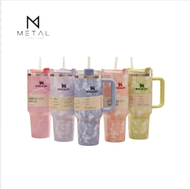 Stanley Quencher Multicolor Tumblers – Insulated Straw Cup with Handle