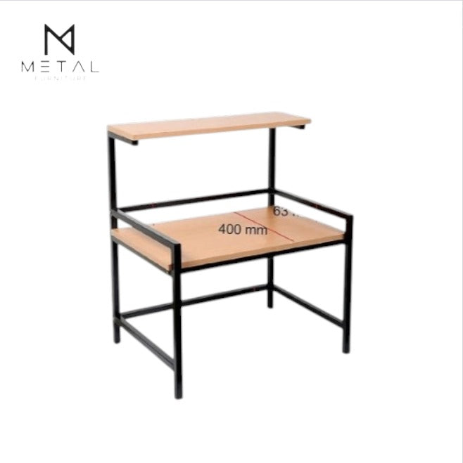 Metal Furniture oven rack with small shelf, kitchen organizer for extra storage and organization in the kitchen.