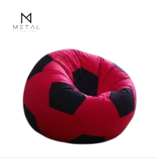 Red Football Bean Bag Chair | Dynamic Soccer-Inspired Seating for Gaming, Bedroom & Lounge