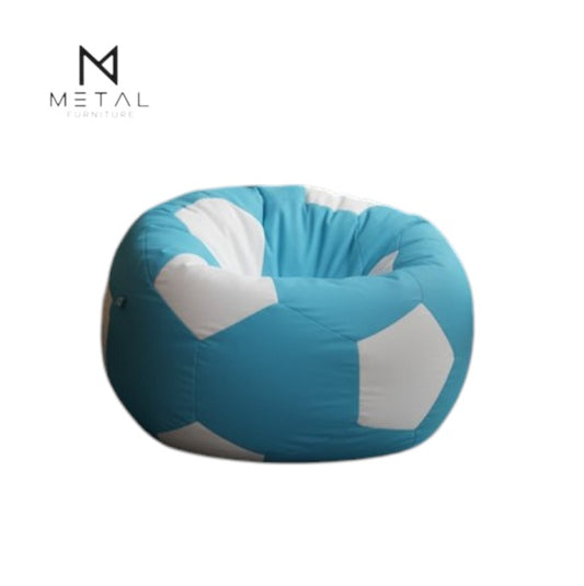 Royal Blue Football Bean Bag | Stylish Soccer-Inspired Lounge Chair for Kids, Teens & Sports Fans