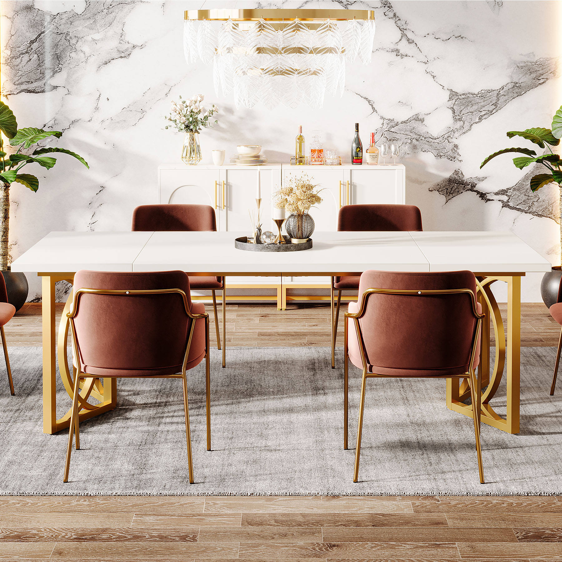 Luxury Multi-Function Wooden Dining Table 
