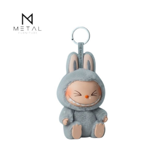 Labubu Multi Bunny Plush Keychain Soft Stuffed Doll Kawaii Rabbit Bag Charm Cute Toy Key Ring