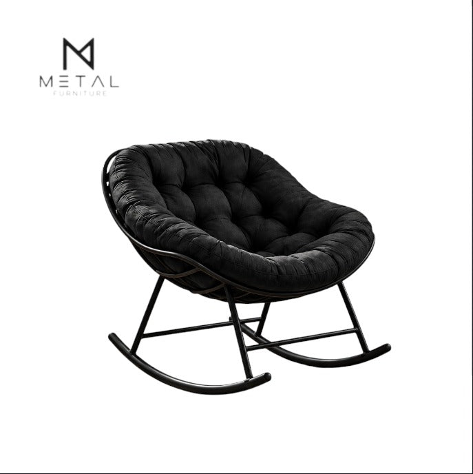 Cloud Comfort Cushioned Rocking Chair-deep cushioning and rocking design