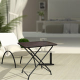 Wooden Folding Dining Table With Metal Legs Study Table