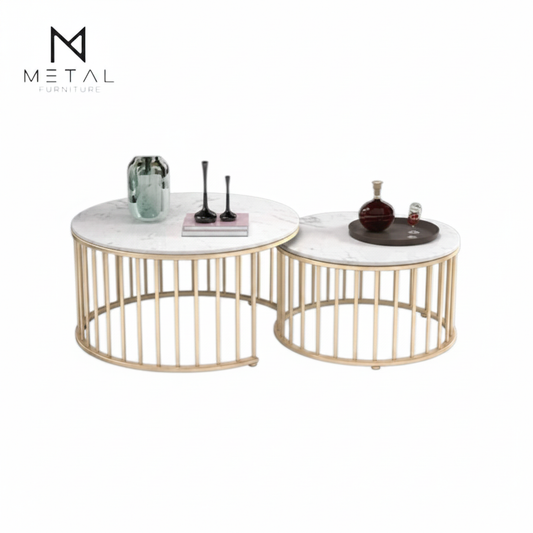 Nesting Tables with METAL Logo