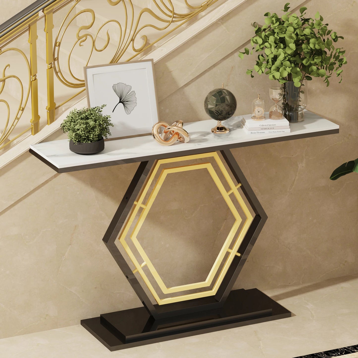 Narrow Console Table for Hallway – Metal Furniture

