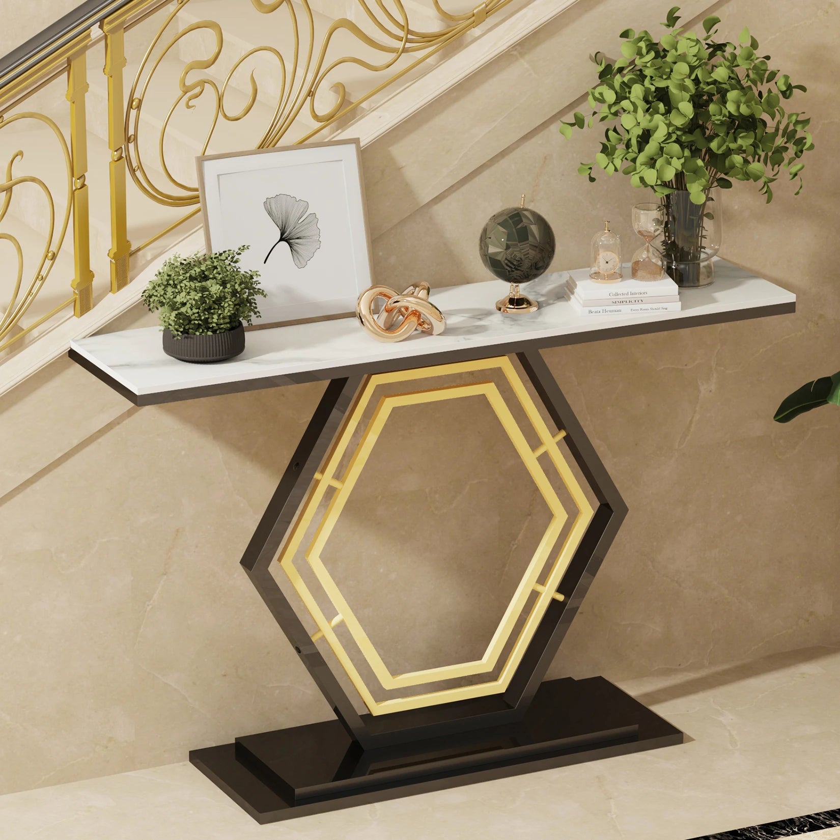 Narrow Console Table for Hallway – Metal Furniture

